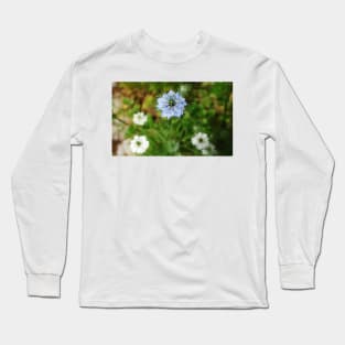 Blue Cornflower Long Sleeve T-Shirt